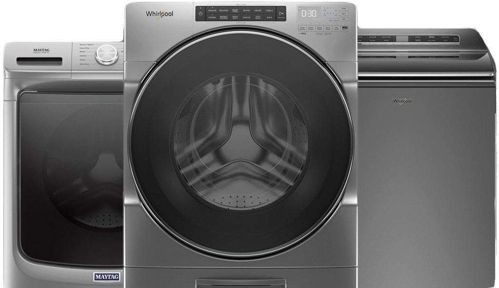 Residential washing machines for professional washing machine repair and maintenance service