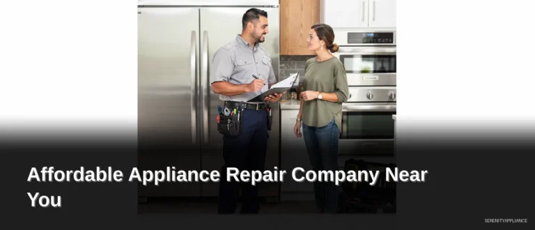 Appliance repair technician discussing service options with a homeowner in a kitchen